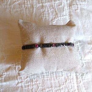 1928 vintage look pink stone bracelet